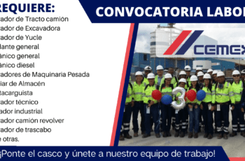 Ofertas de trabajo en Cementos Mexicanos líder en el sector