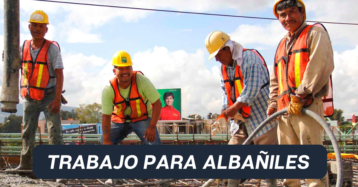 Convocatoria de Trabajo para Albañil, Técnico de Mantenimiento, Oficial ...